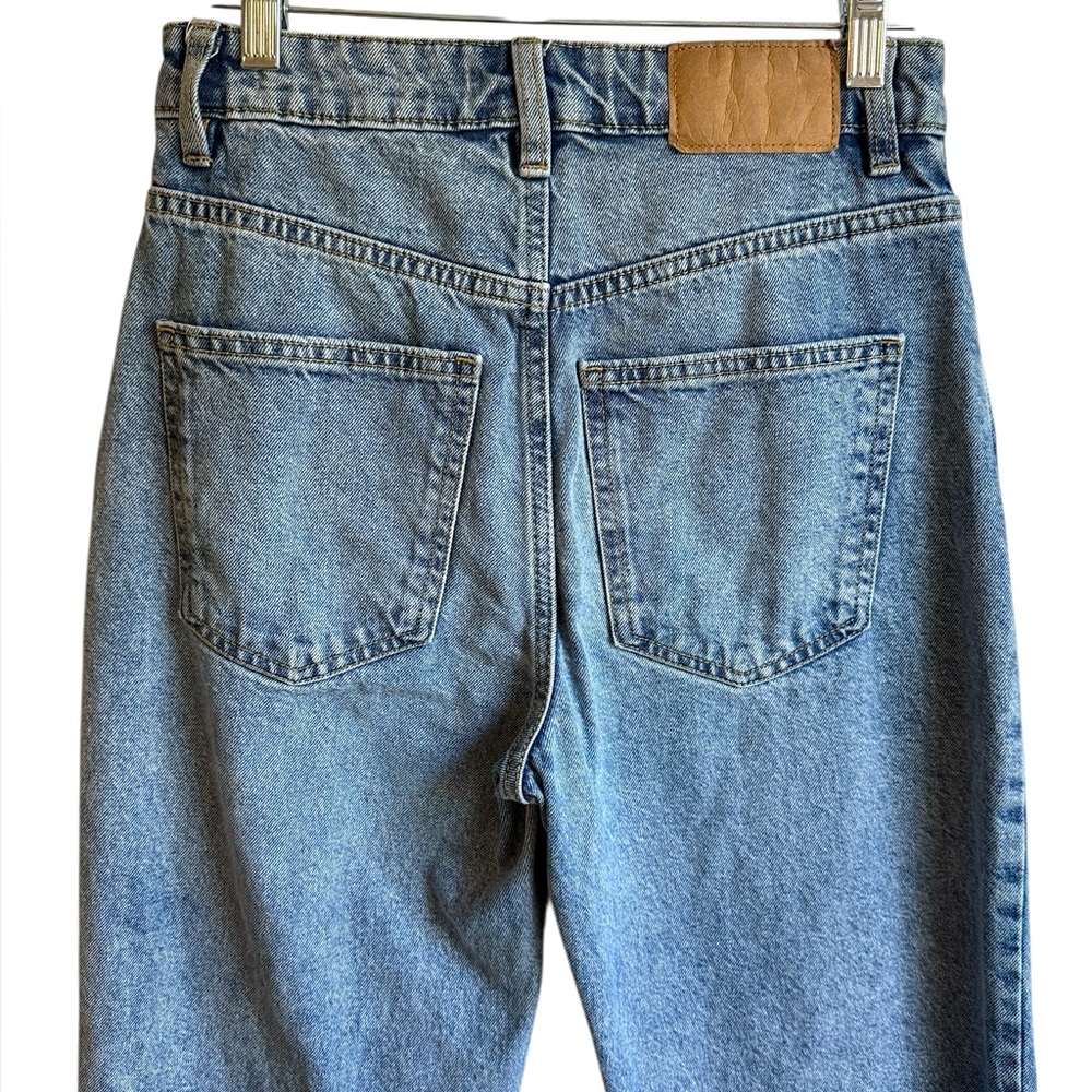 Cotton On Long Straight High Rise Light Wash Denim Jeans Size 4 - Picture 5 of 12